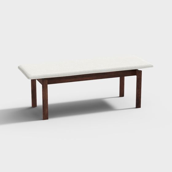 Urban Leisure Bench 3D model