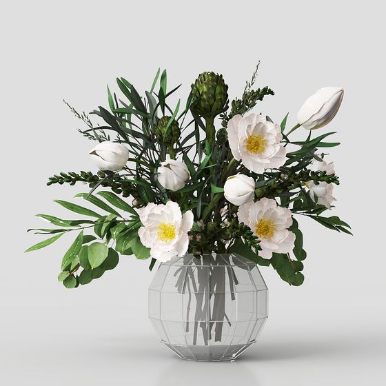 Spring Bouquet 3D model