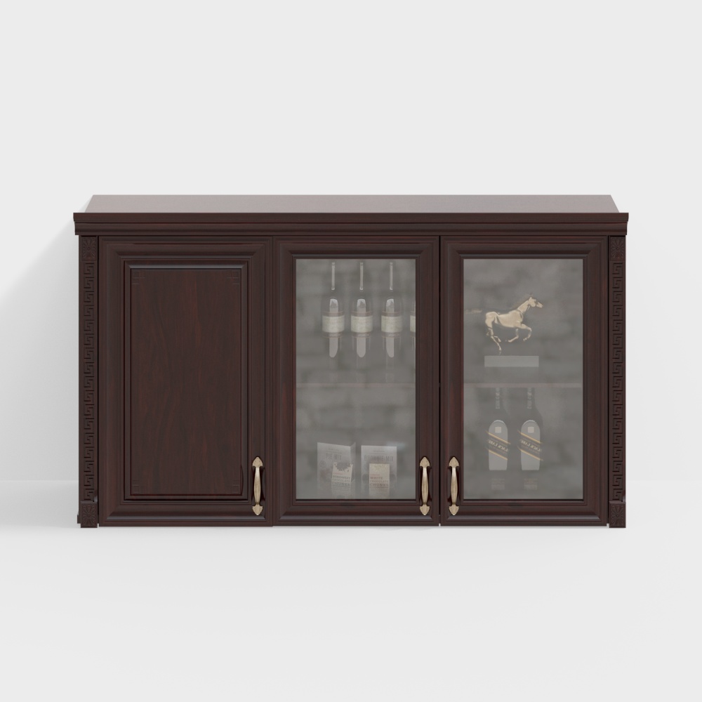 Elegant Vintage Cabinet 3D model