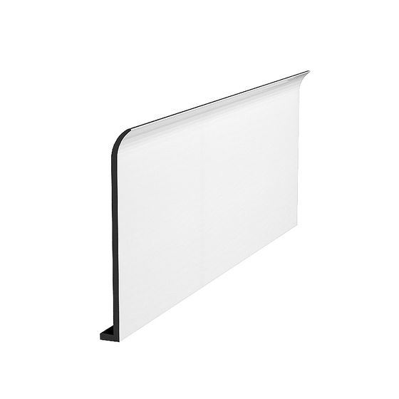 Baseboard 3D Model in Black Finish for Modern Interiors