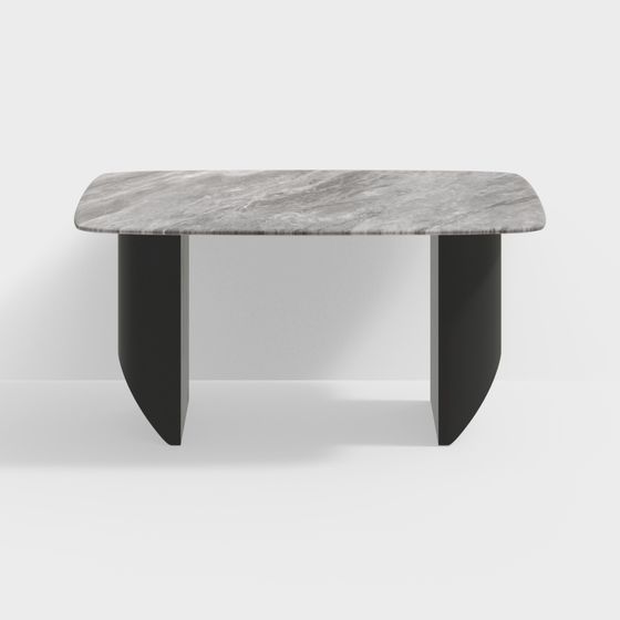Minimalist Marble Coffee Table 3D model