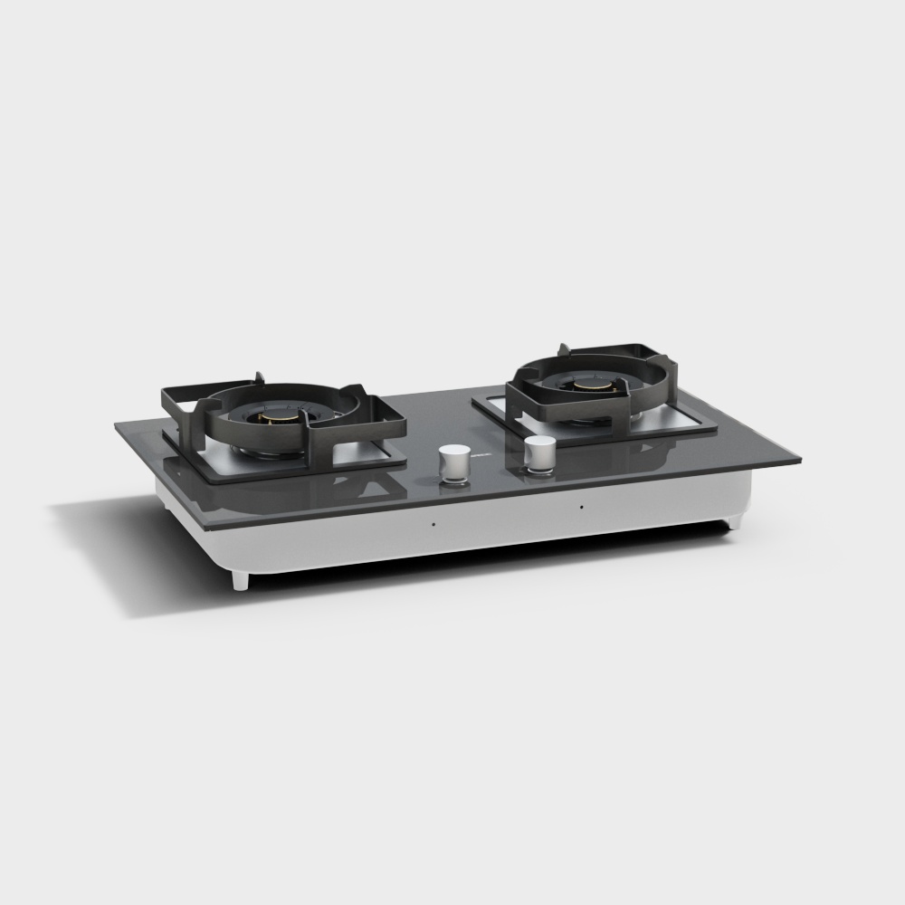 Sleek 3D Gas Stove Model for Modern Home Design