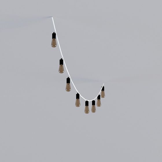 Unique Low-Poly String Light 3D model