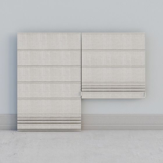 Linear Elegance Curtain 3D model