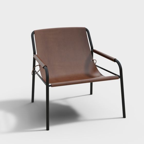 Urban Lounge Chair 3D model for Modern Spaces