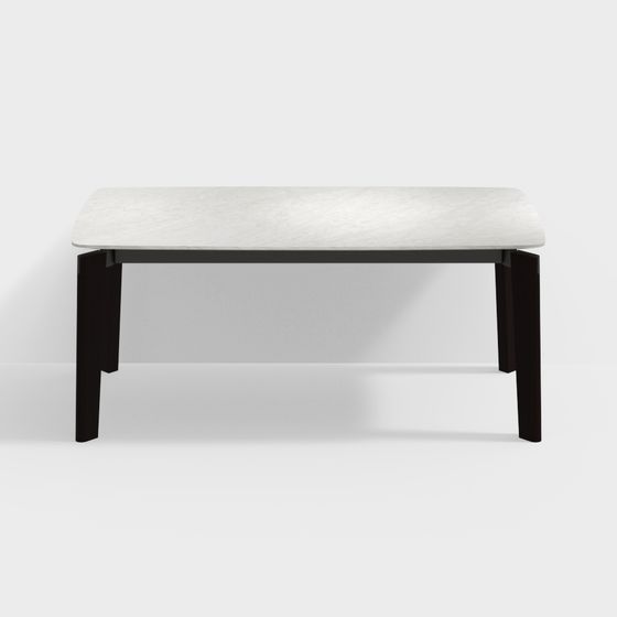 Stylish Marble Coffee Table 3D model for Contemporary Spaces