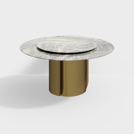 Elegant Round Table 3D model Design