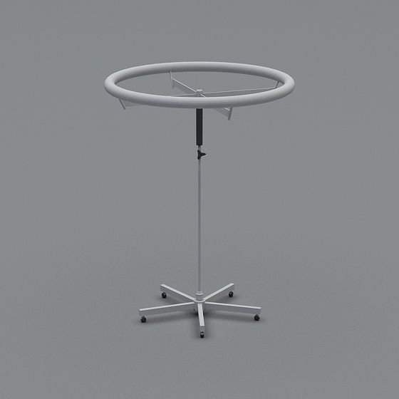 Stylish Rotating Clothing Rack Stand 3D model