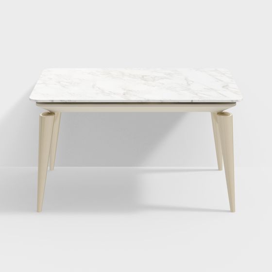Stylish Marble Dining Table 3D model