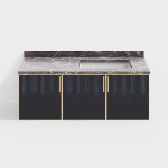 Urban Minimalist Bathroom Cabinet 3D model