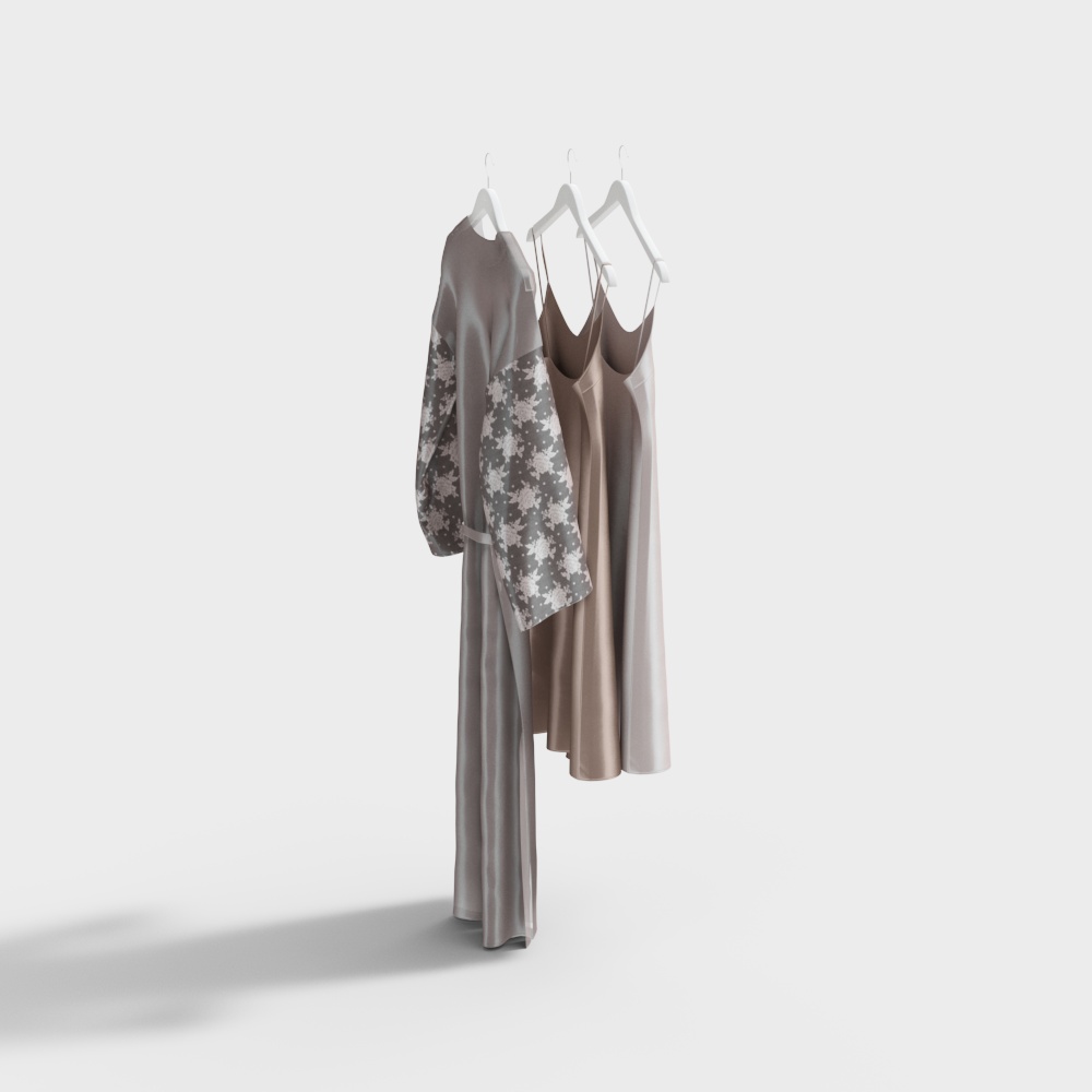 Elegant Wardrobe 3D Model