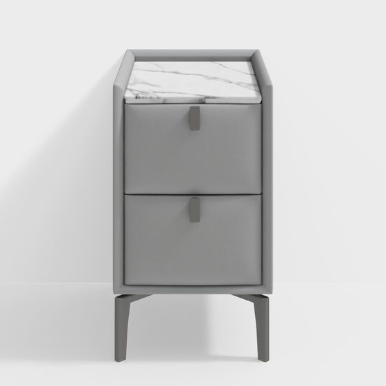 Modern Minimalist Nightstand 3D model