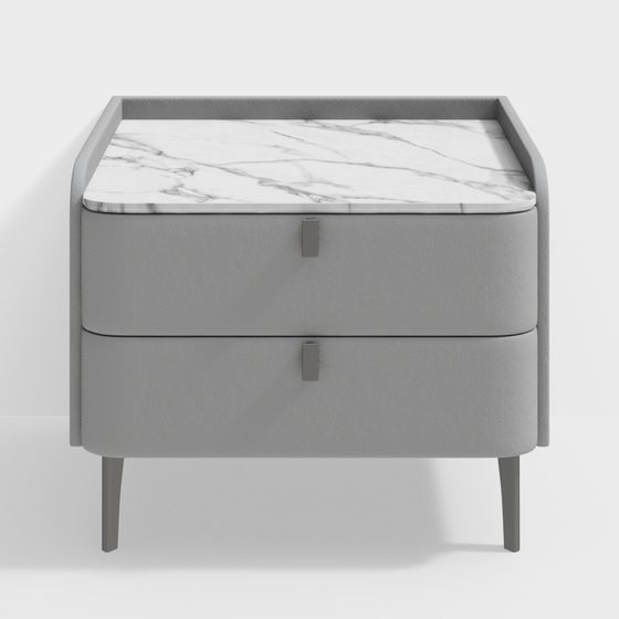 Modern Minimalist Nightstand 3D model