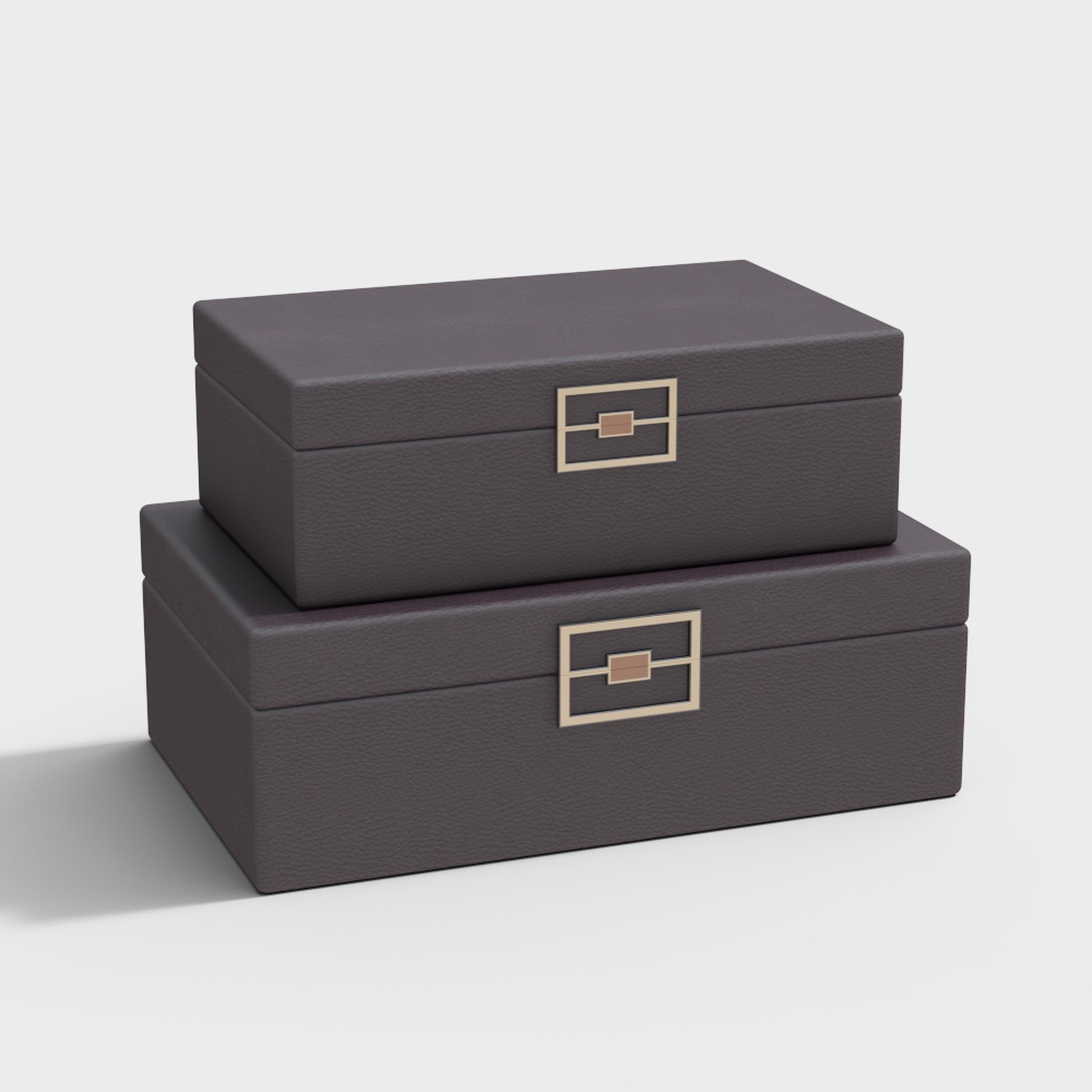 Boîte à bijoux de style chinois moderne - violet