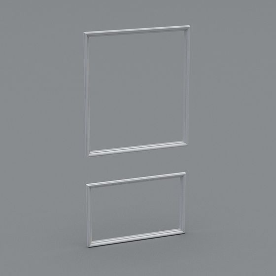 Elegant Minimalist Door Frame 3D model