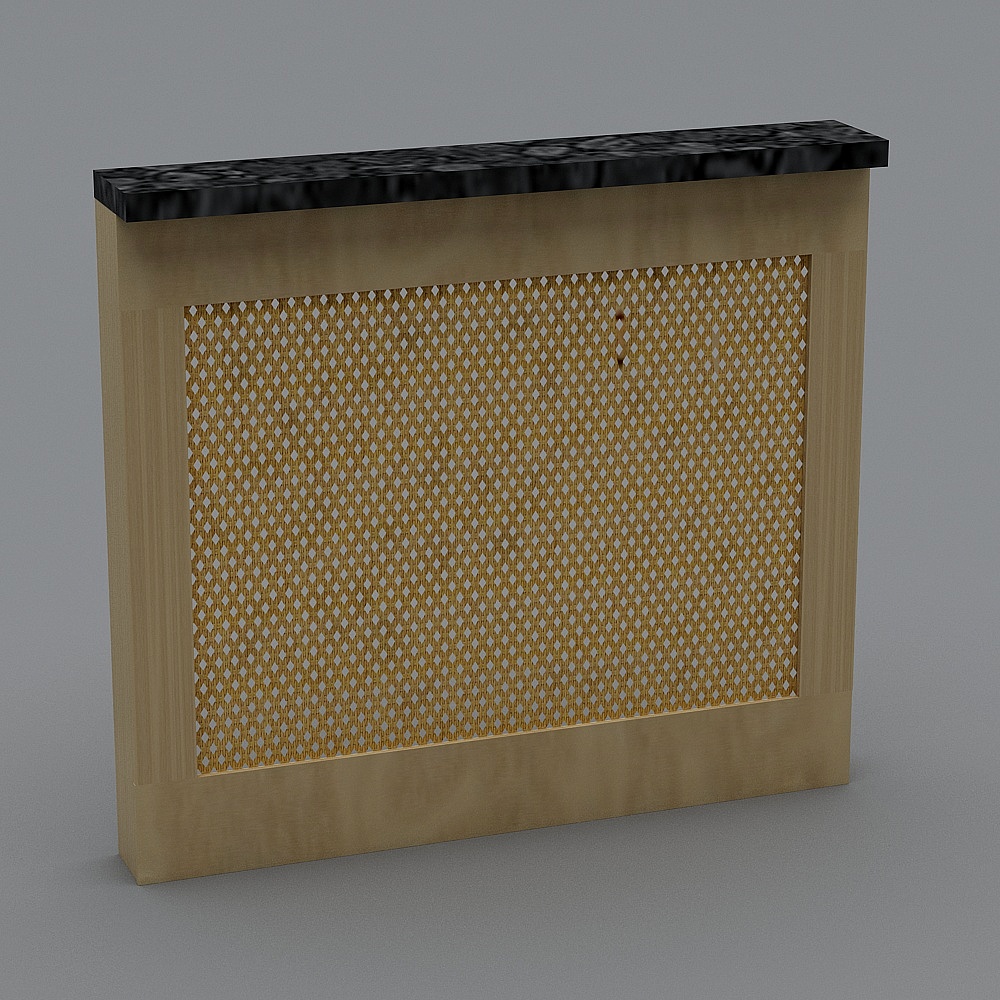 Golden Mesh Console 3D model