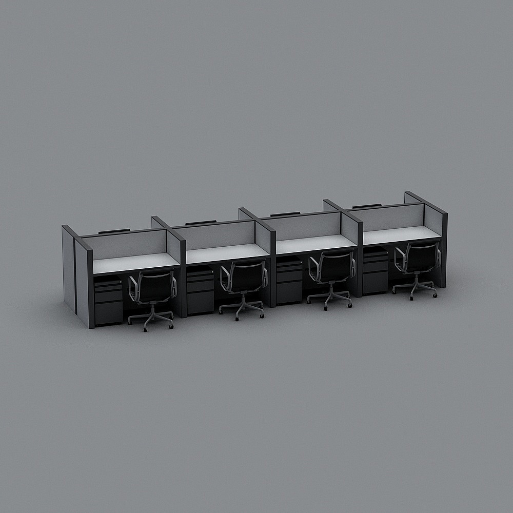 Modern Minimalist Office 3D model