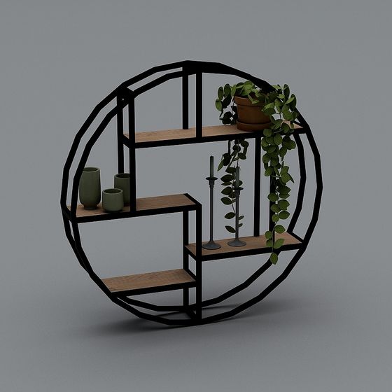 Geometric Garden Shelf 3D model