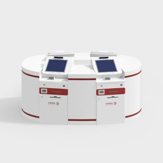 Low-Poly High-Detail Self-Service Terminal 3D model