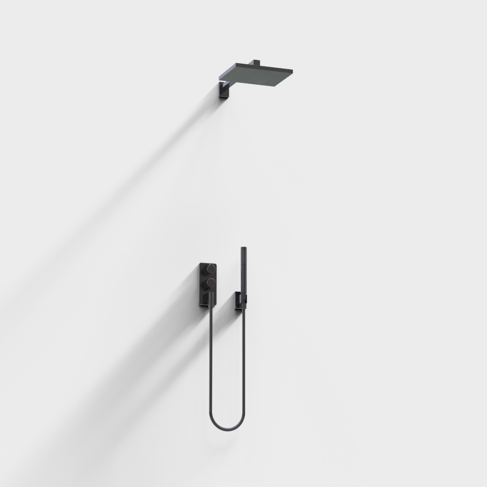 Basin de douche mural caché