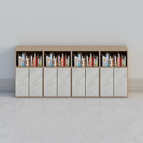 Modern Minimalist Bookshelf 3D model