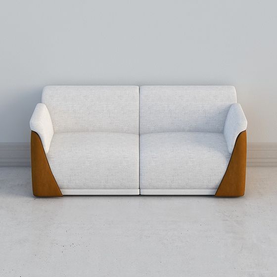 Stylish 3D Model Sofa with Scandinavian Influence