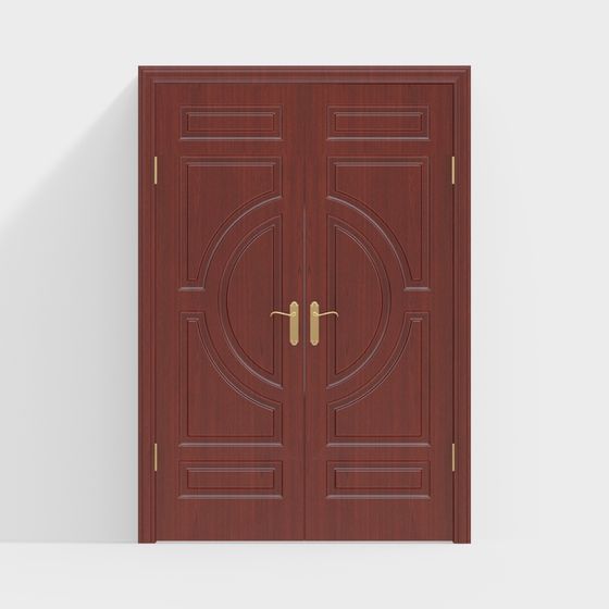 Art Deco Double Door 3D model