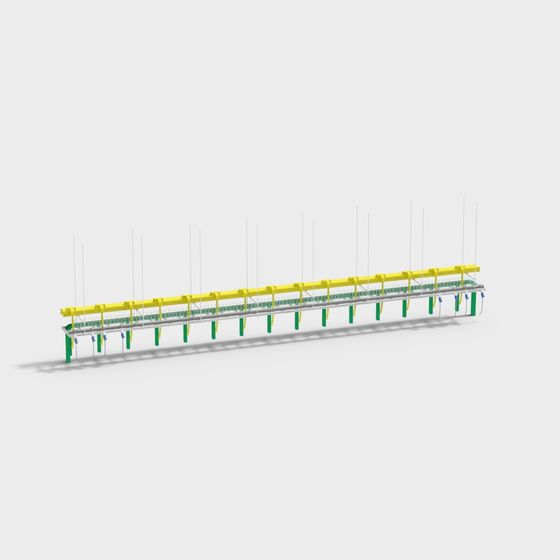 Industrial Production Line 3D model
