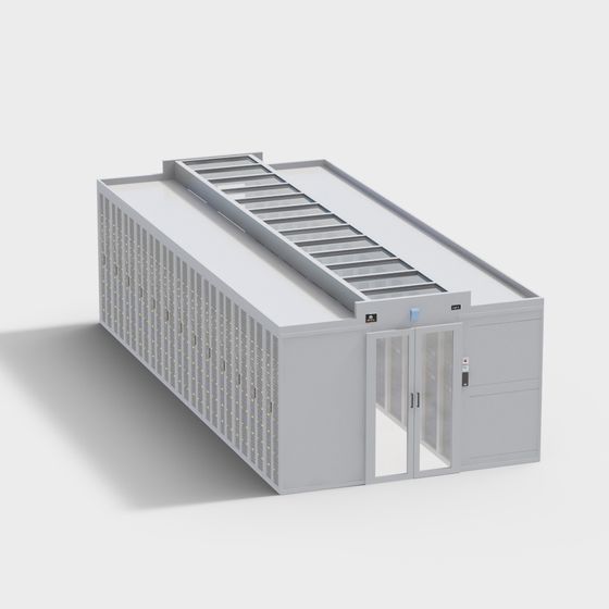 High-Detail Server Room 3D model