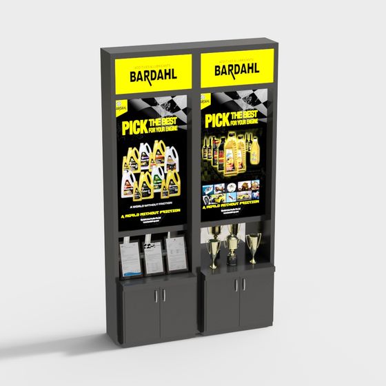 Bardahl Product Display Cabinet 3D model