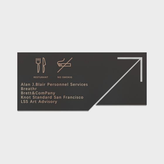 City Business Card Low Poly 3D model for Modern Design