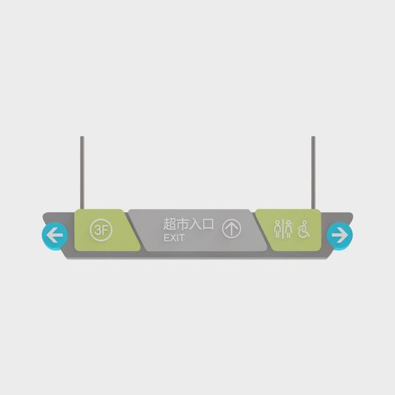 signalisation de centre commercial