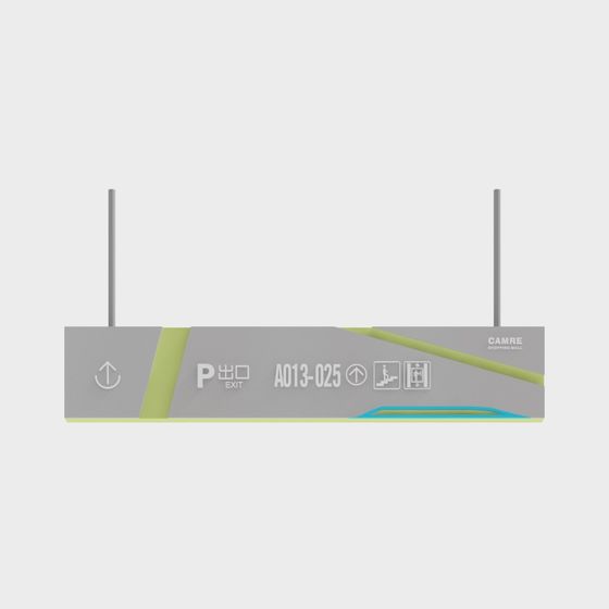 Futuristic Directional Sign 3D model
