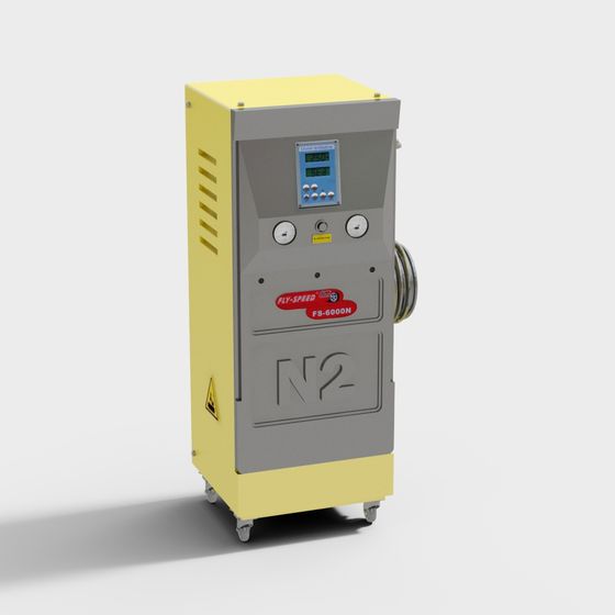 Low-Polygon Inflatable Pump 3D model