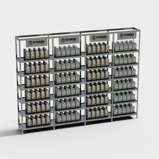 Industrial Shelf 3D model for Creative Projects