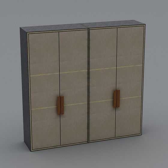 Elegant Minimalist Storage Cabinet 3D model