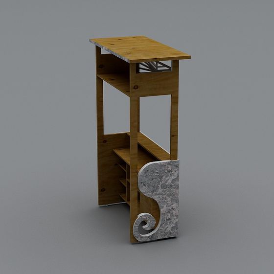 Urban Shelf 3D Model - Modern Design