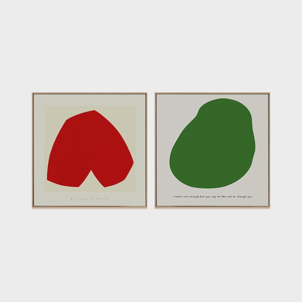 Moderne dekorative Malerei-Kombination