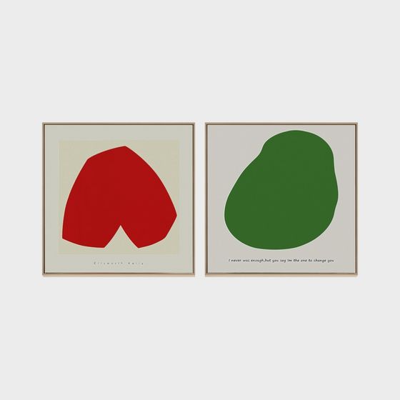 Tranh trang trí hiện đại kết hợp