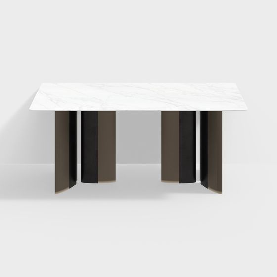 Urban Light Dining Table 3D model for Modern Spaces