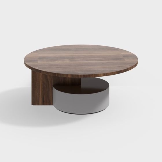 Stylish Minimalist Round Table 3D model for Modern Spaces