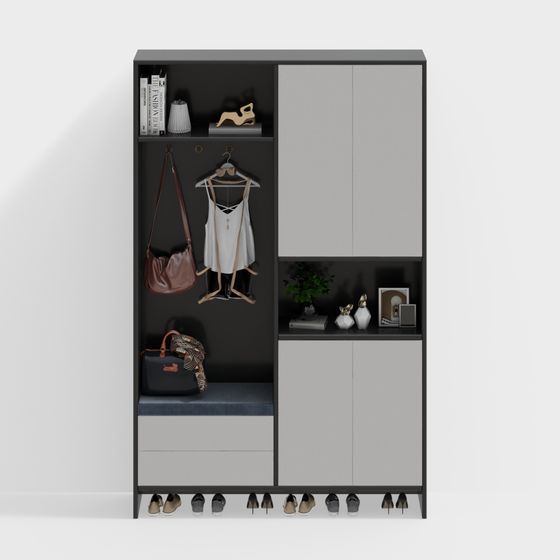 Urban Closet 3D model for Modern Minimalism