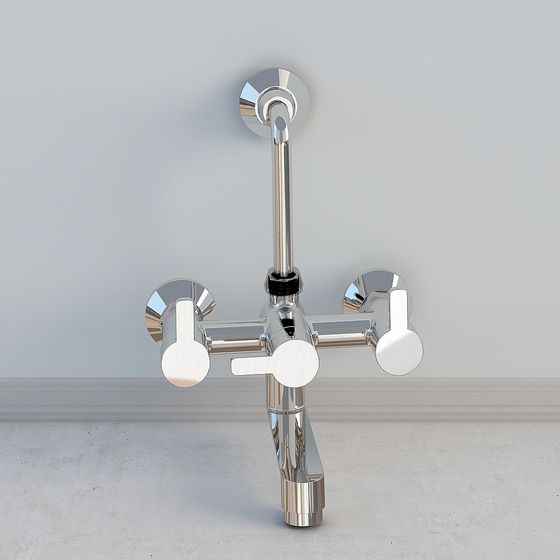 Stylish Urban Shower Faucet 3D model