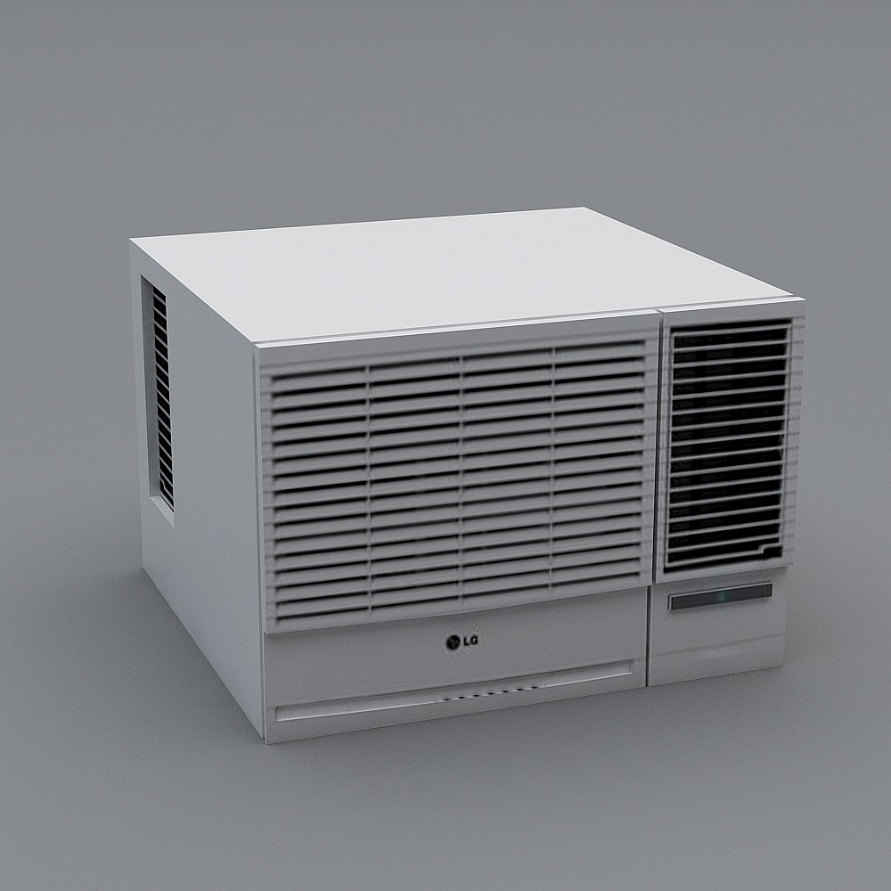 Stylish LG Air Conditioner 3D Model