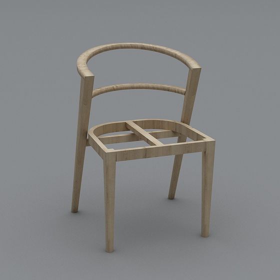 Stylish Minimalist Chair 3D model for Creative Projects