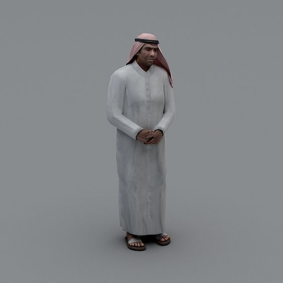 Middle Eastern Traditional Attire 3D Model