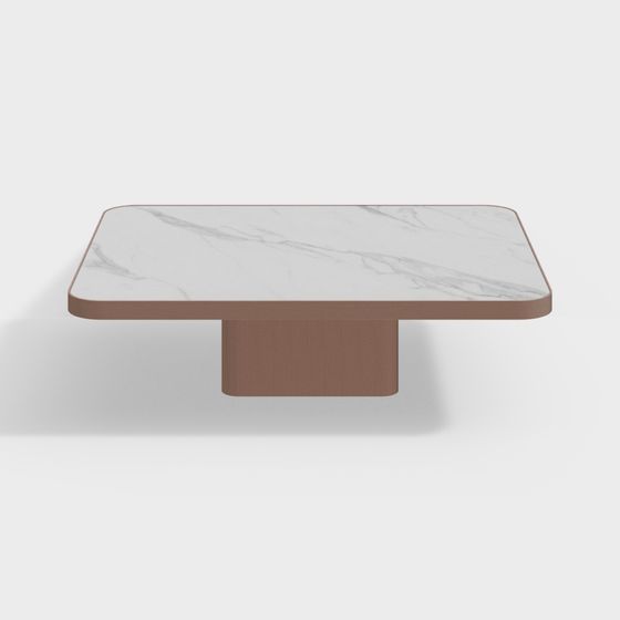 Suspended Marble Coffee Table 3D model