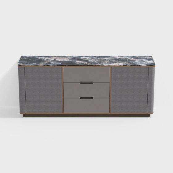 Urban Minimalist TV Cabinet 3D model