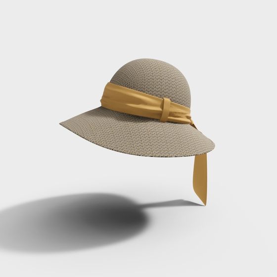 Elegant Vintage Style 3D Hat Model