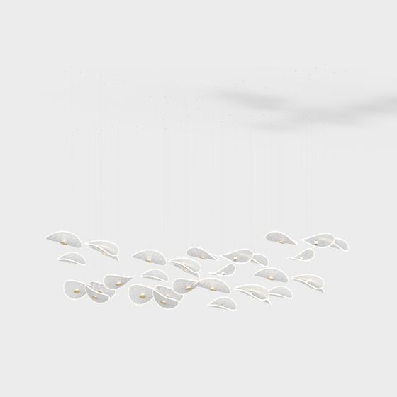 Elegant Fan Light 3D model